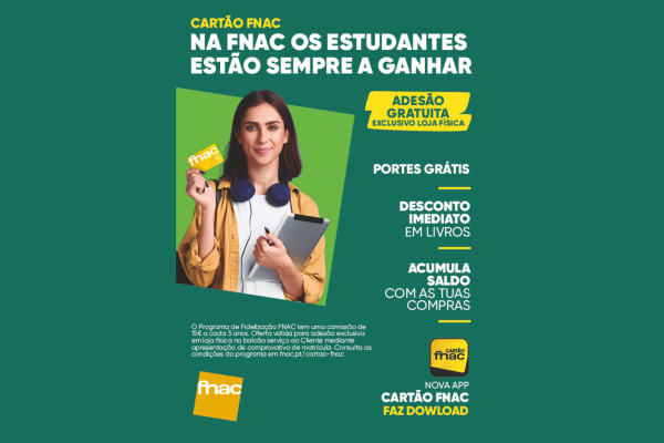 FNAC lança campanha de adesão gratuita ao seu Cartão para estudantes universitários